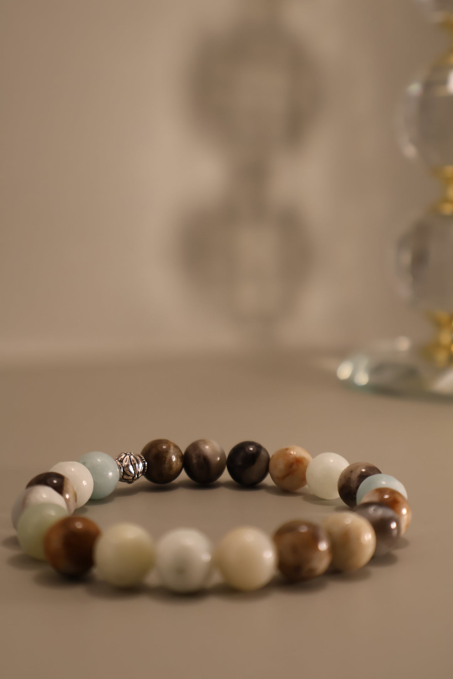 Glass Marble Bead Bracelet