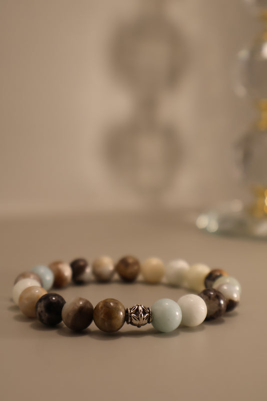 Glass Marble Bead Bracelet